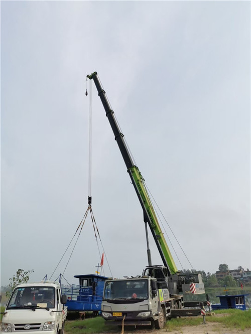 浮梁县桥梁建设吊装案例